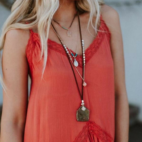 Three Bird Nest Jewelry - Three Birds Nest Giselle Stone and Shell Boho